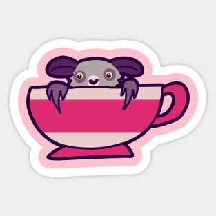 Teacup Aye Aye Sticker